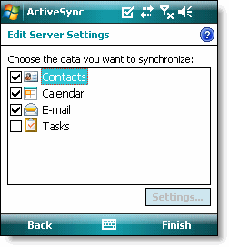 Google sync windows mobile data to sync